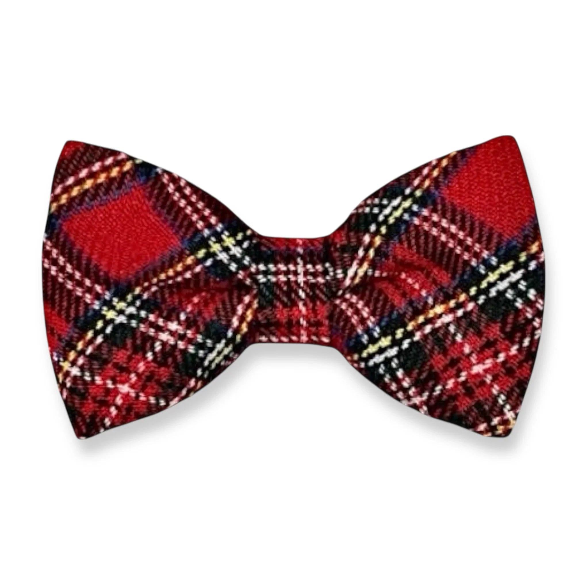 Red Tartan Plaid Bow Tie