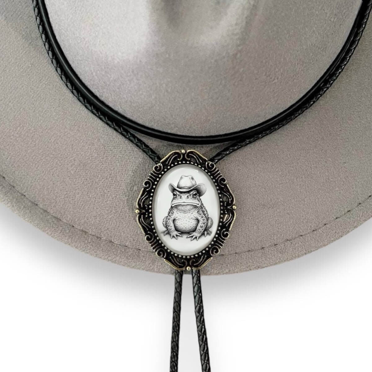 Frog bolo tie for men and women.