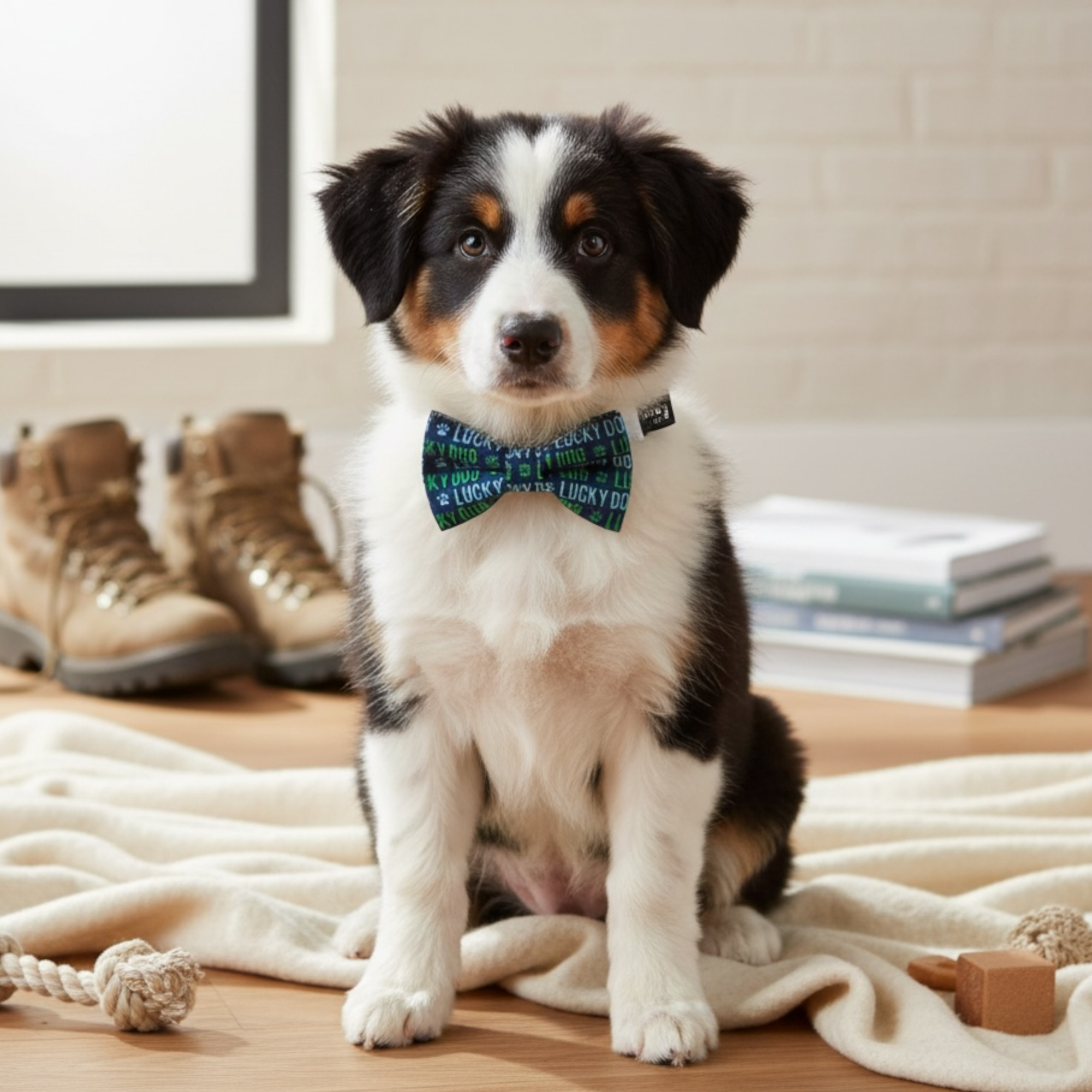 Lucky Dog St. Patrick’s Day Dog Bow Tie for Collar Accessory