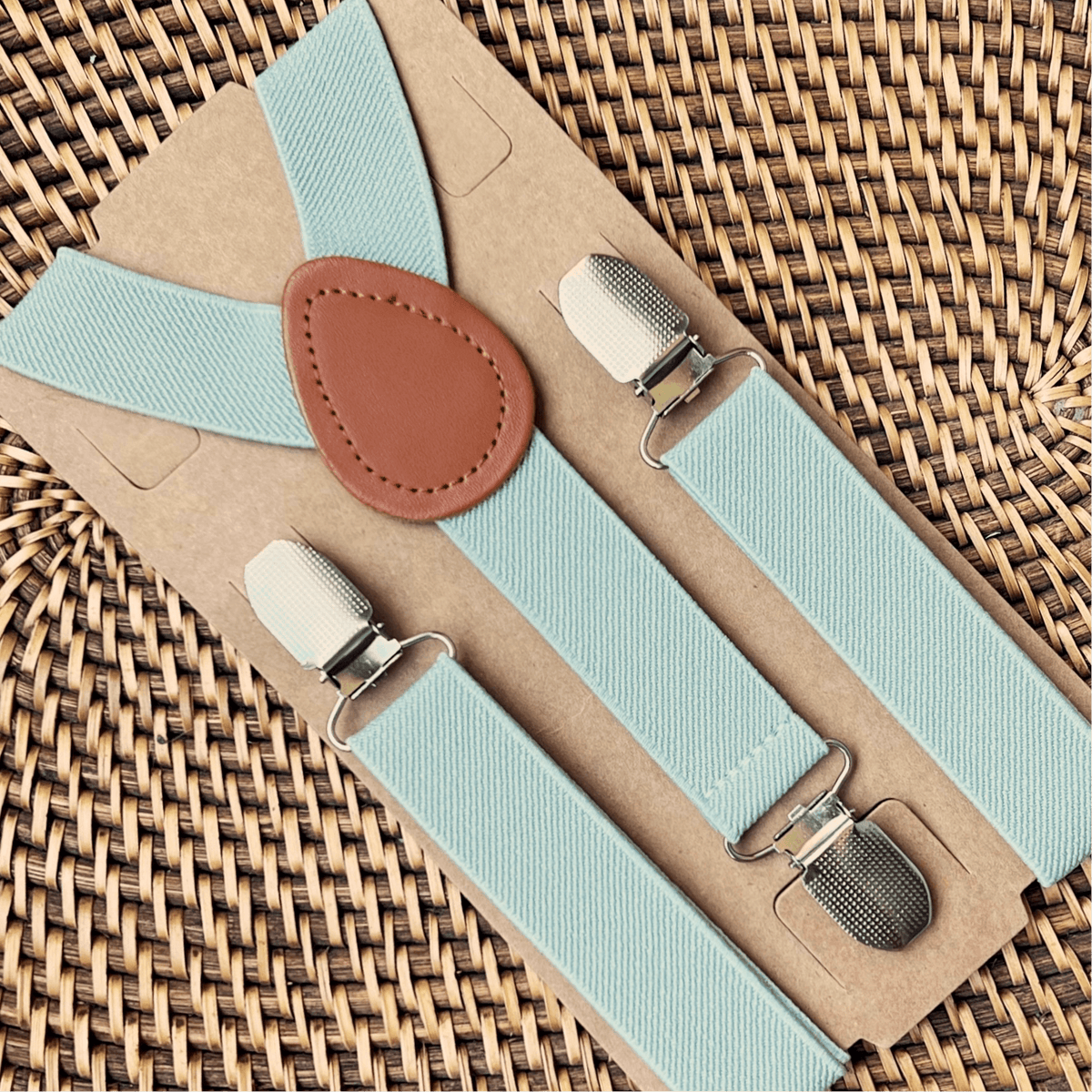Traditional Suspenders Green Brown