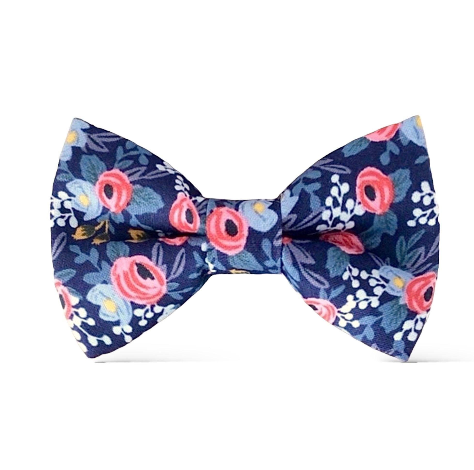 Navy Rifle Paper Co Garden Party Men’s Bow Tie- Floral Bowtie for wedding