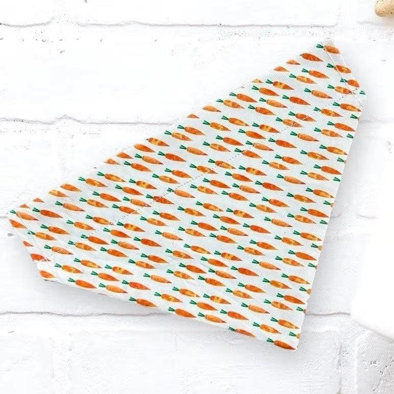 Easter dog bandana with Carrors