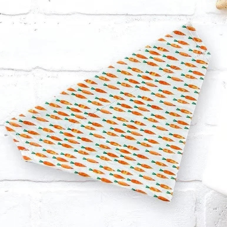 Easter dog bandana with Carrors