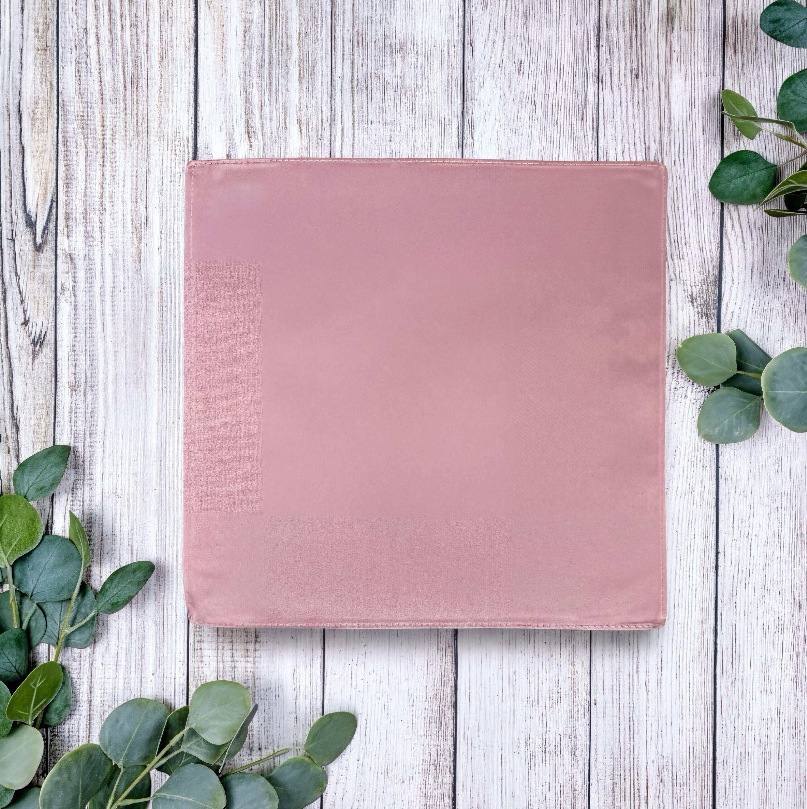 Rose gold pocket square for wedding or special event.