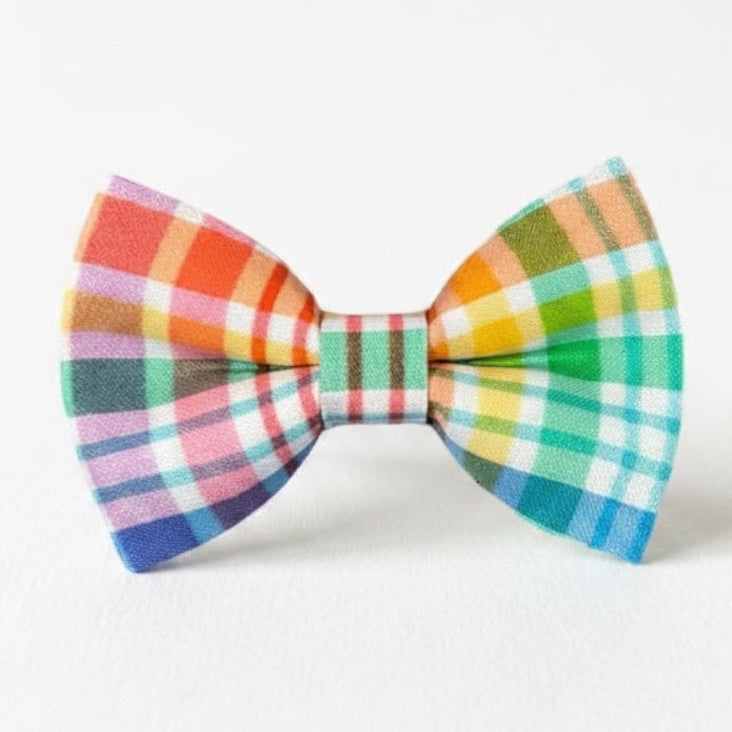 Rainbow Dog Bow Tie for Collar Accessory- Gay Pride and LGBTQ appreciation.