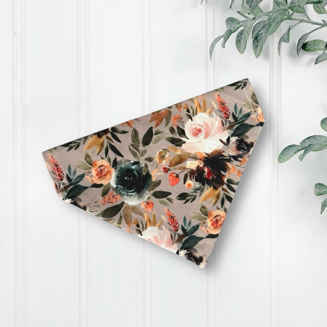 Floral Dog Bandana- Over the Collar dog wedding accessory