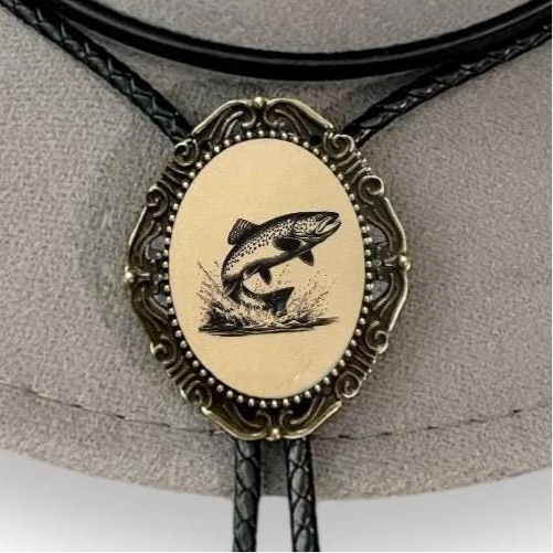 Fish bolo tie for men and women