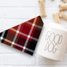 Fall Plaid Dog Bandana or Cat Bandana