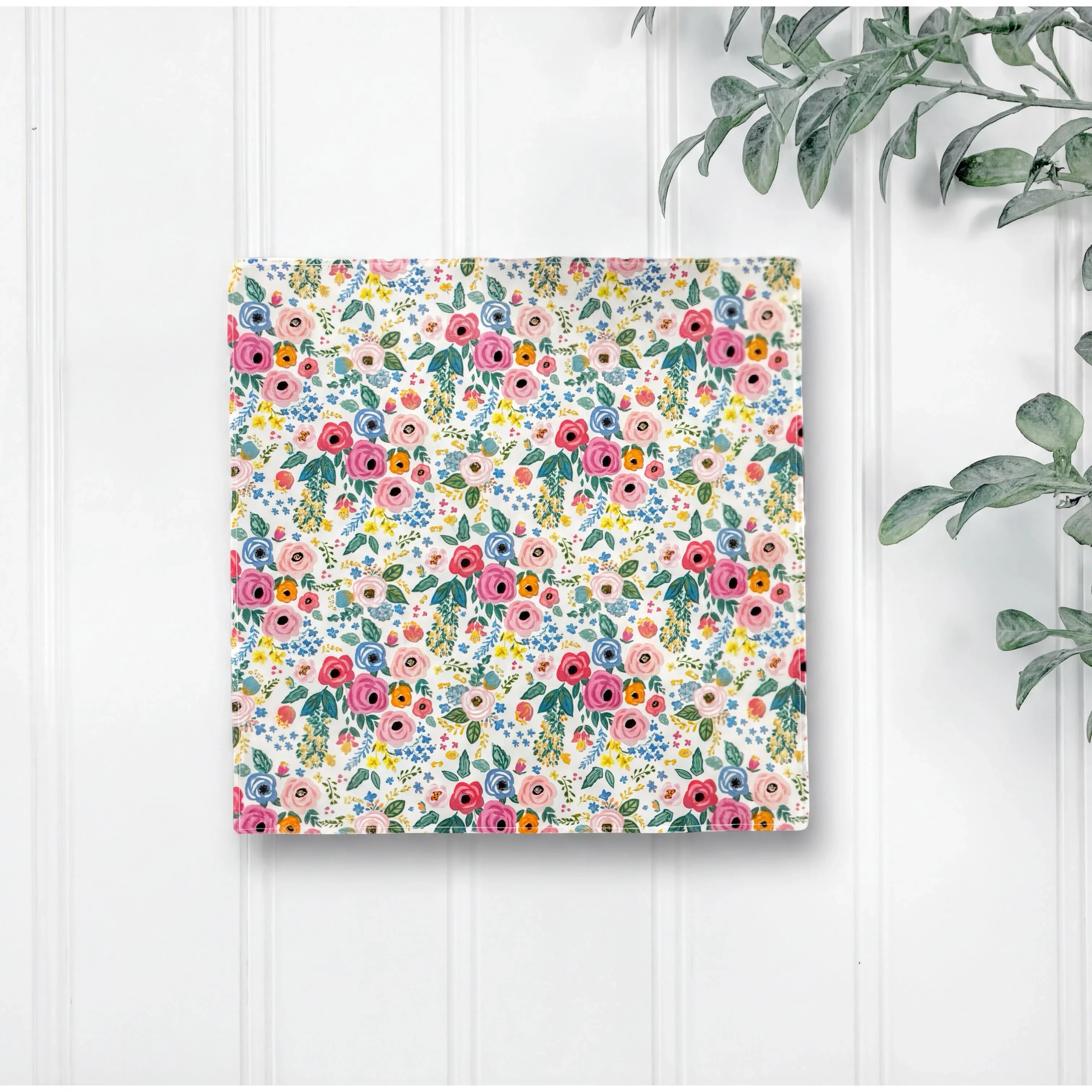 Wonderland Garden pocket square for wedding.