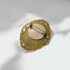 Pin back of brooch