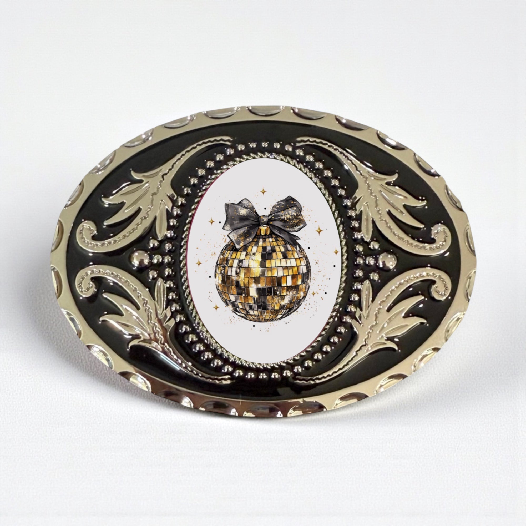 New Year’s Belt Buckle with Disco Ball, New Year’s Eve Accessory