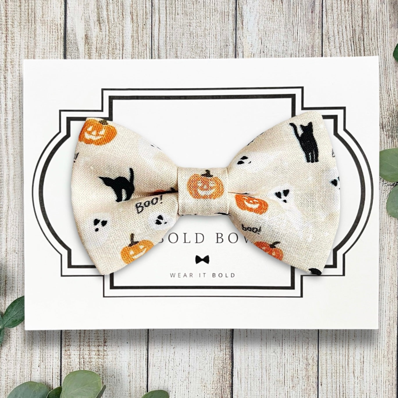 Neutral Halloween Dog Bow Tie for Dog Collar and Cat Collar