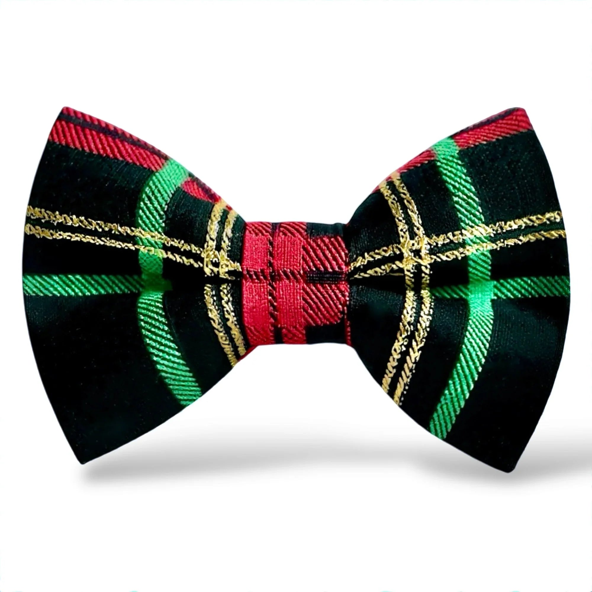 Christmas Bow Tie- Black, Red, Green & Gold