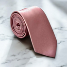 Dusty Rose Gold Men’s Tie for Wedding.