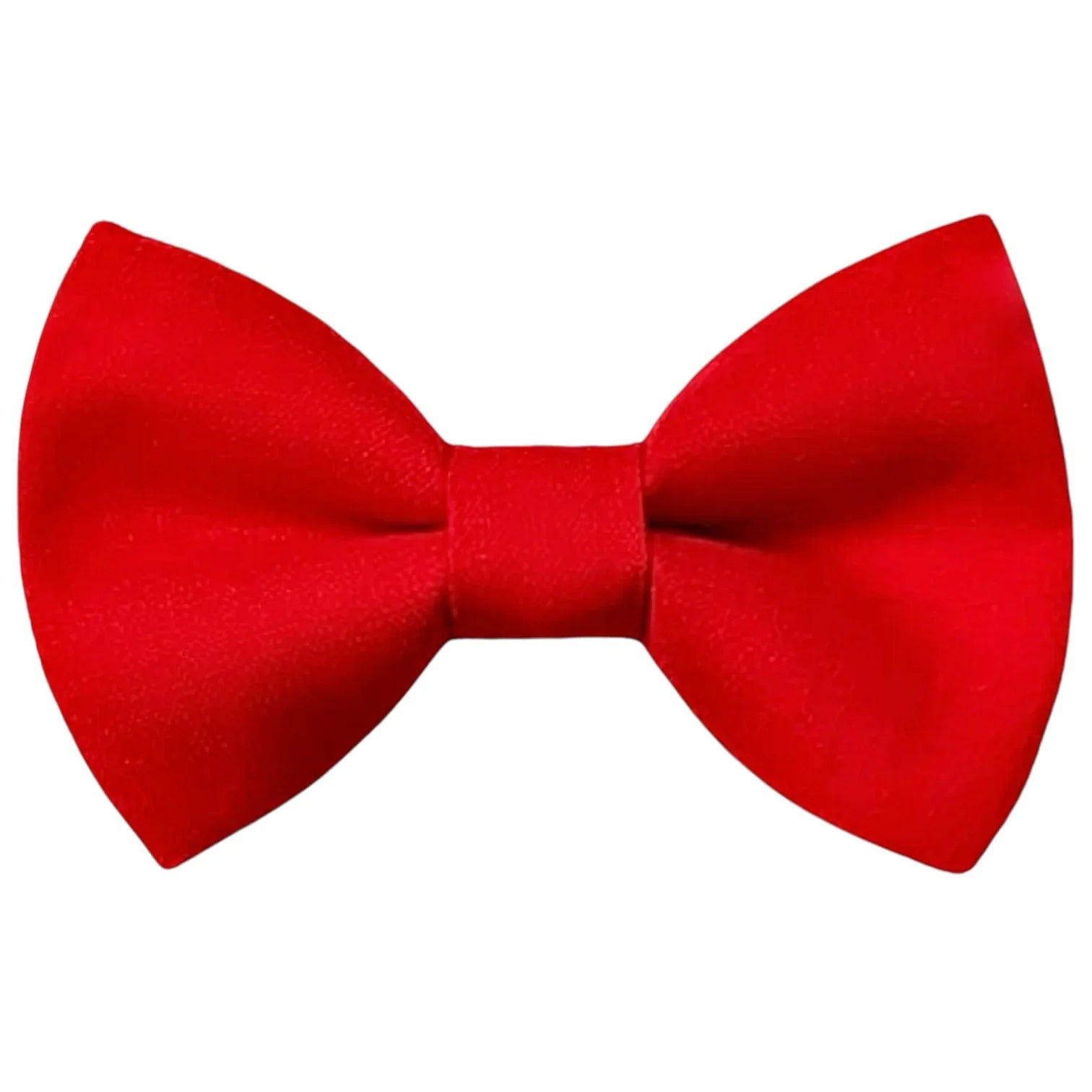 Red bow tie on a white background