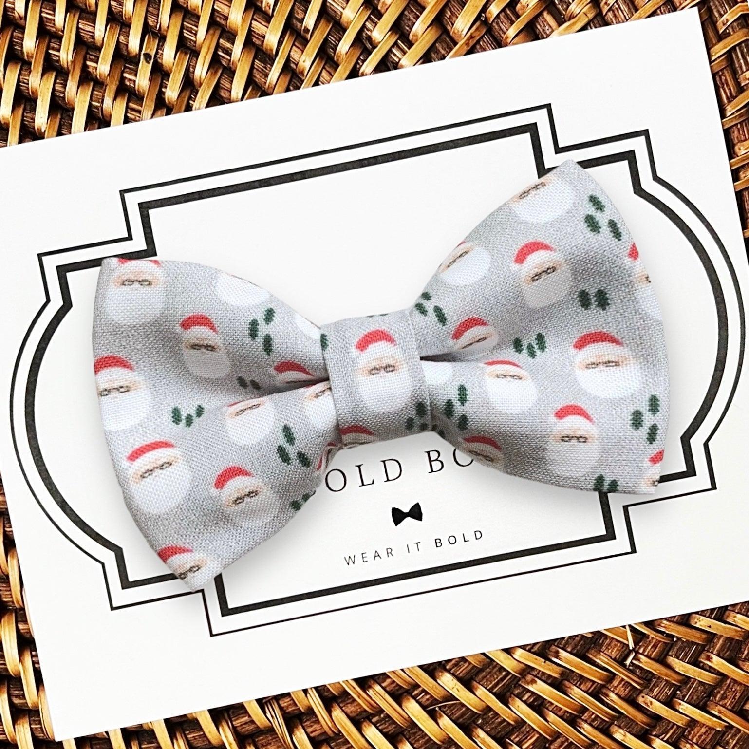 Christmas Santa Dog bow tie or Cat bow tie for pet bowtie collar for Christmas