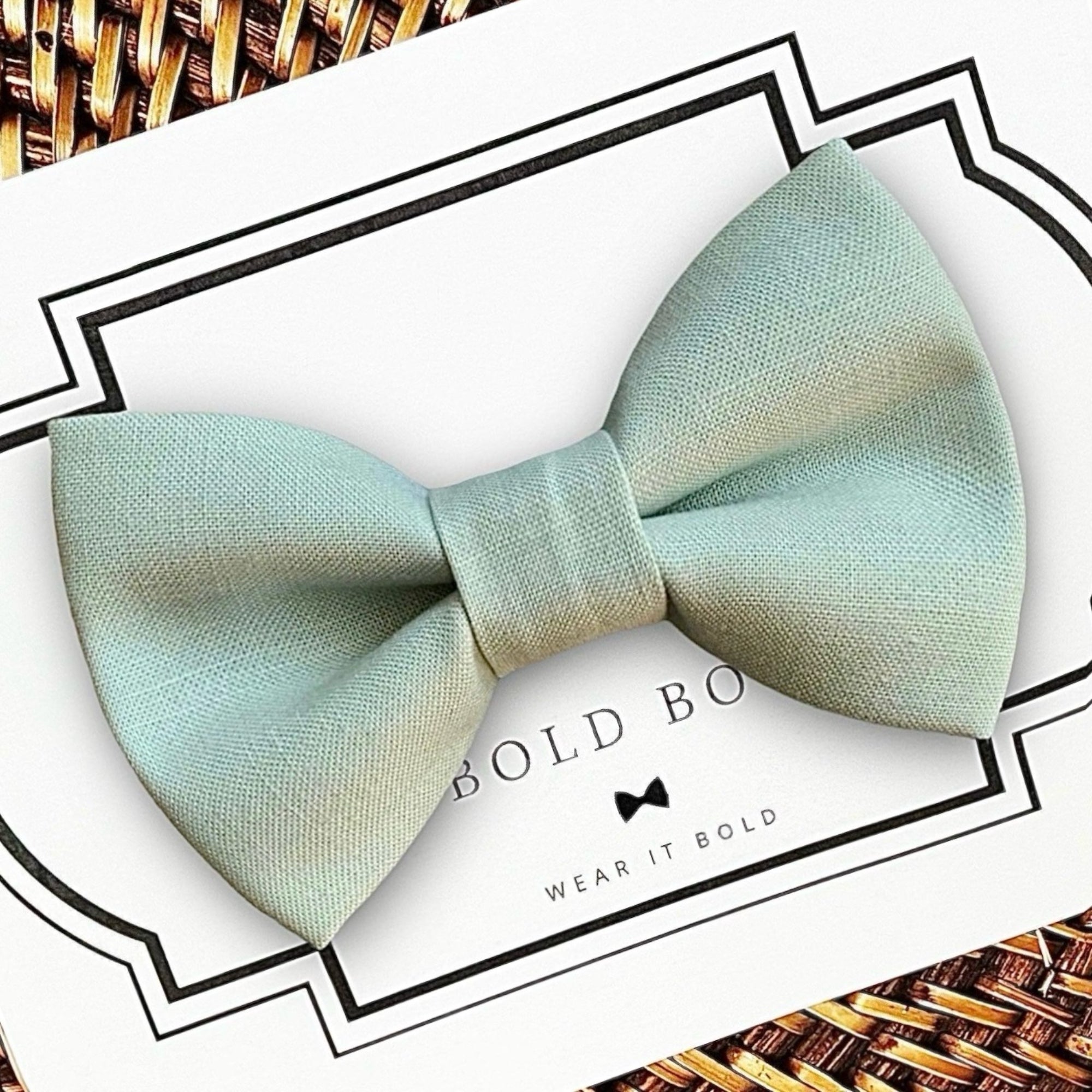 Sage Green Dog Bow Tie or Cat Bow Tie