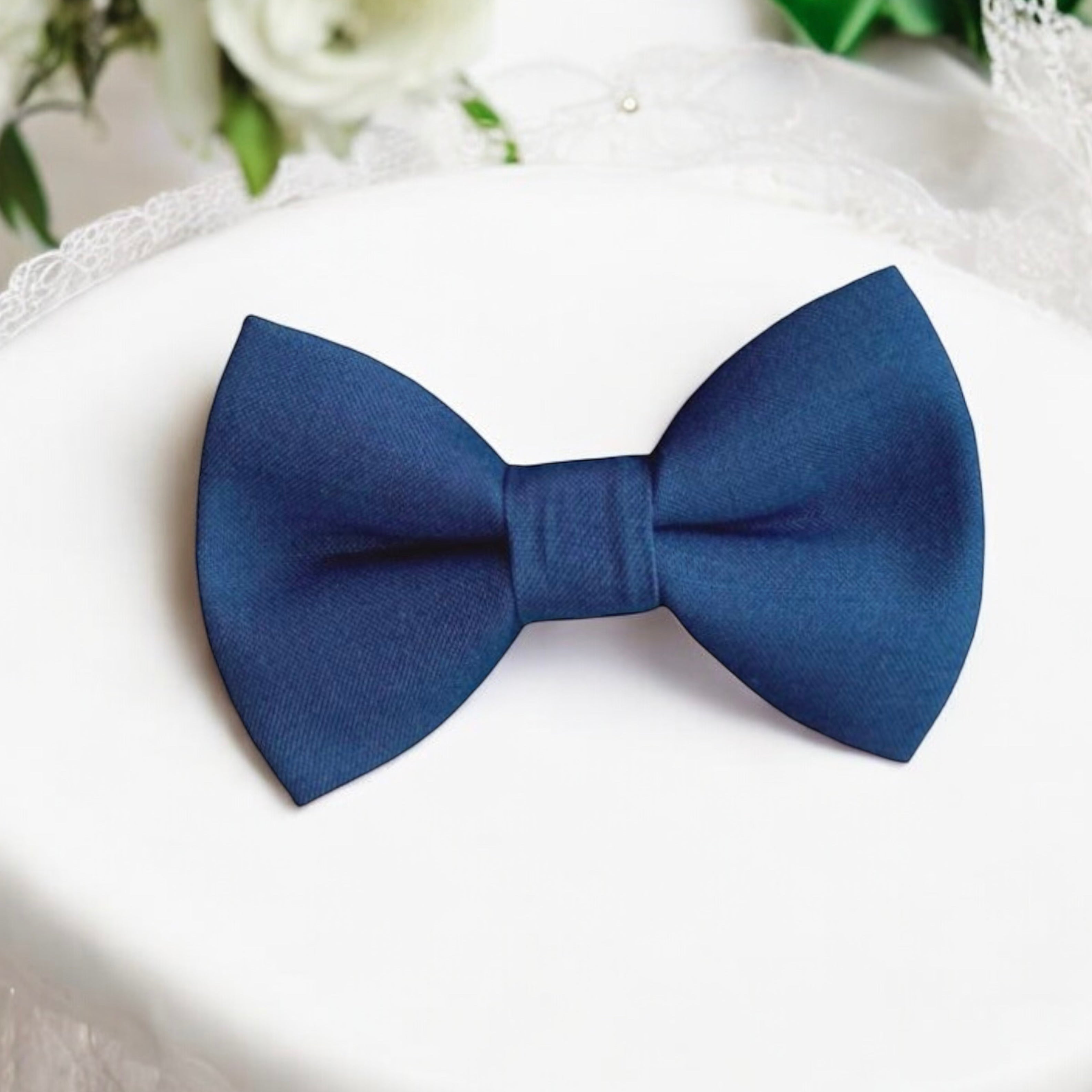Slate Blue Bow Tie for wedding, groomsmen and ring bearers.