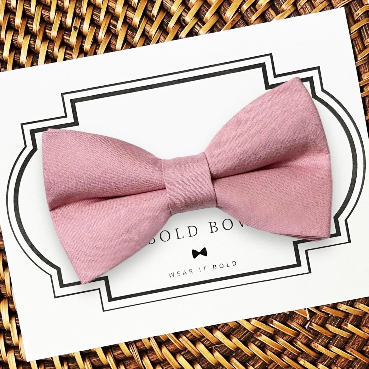 Rose Gold Dog bow tie or Cat bow tie for pet bowtie collar.