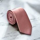 Dusty Rose Gold Men’s Tie for Wedding.