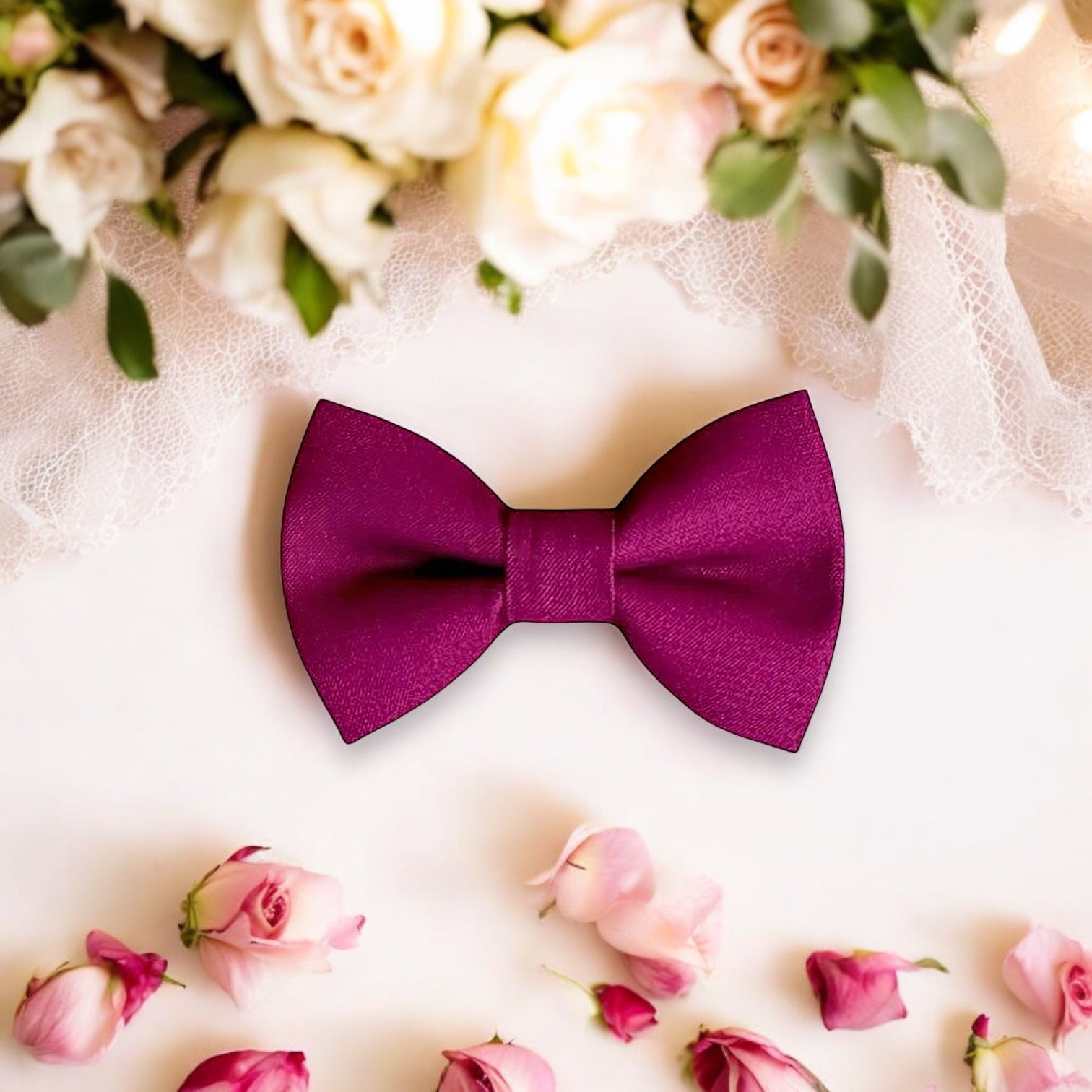 Sangria Bow Tie for groomsmen, weddings and ring bearer outfits.