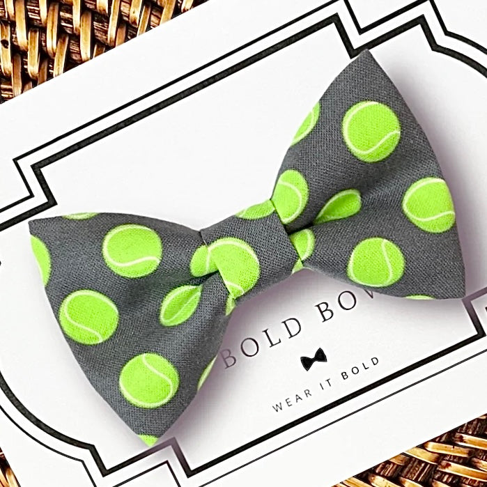 Tennis Balls Dog Bow Tie