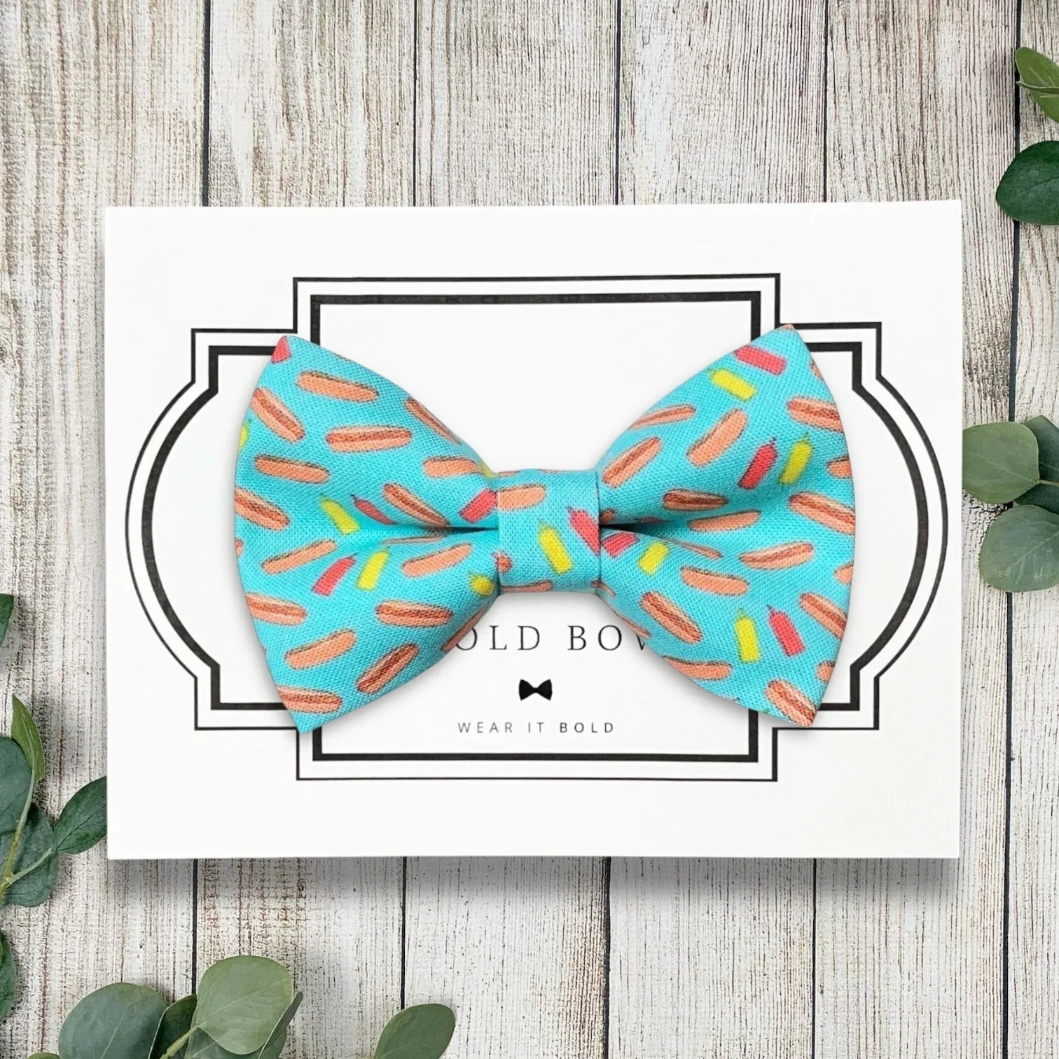 Hot dog dog bowtie