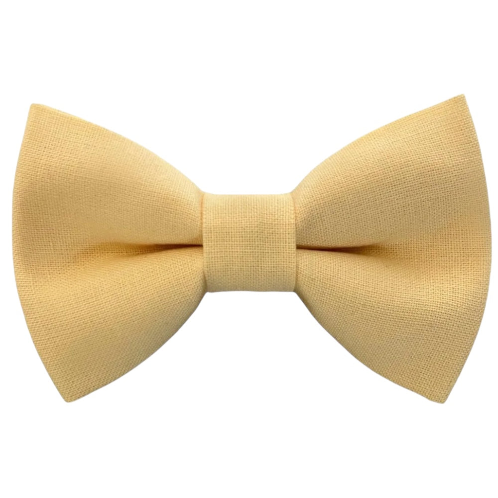 Buttercup Yellow Men’s Bow Tie for weddings, ring bearers and groomsmen.