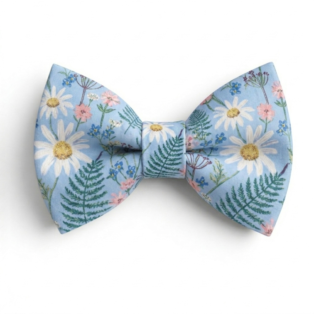 Floral bow tie for wedding, groomsmen and ring bearers.