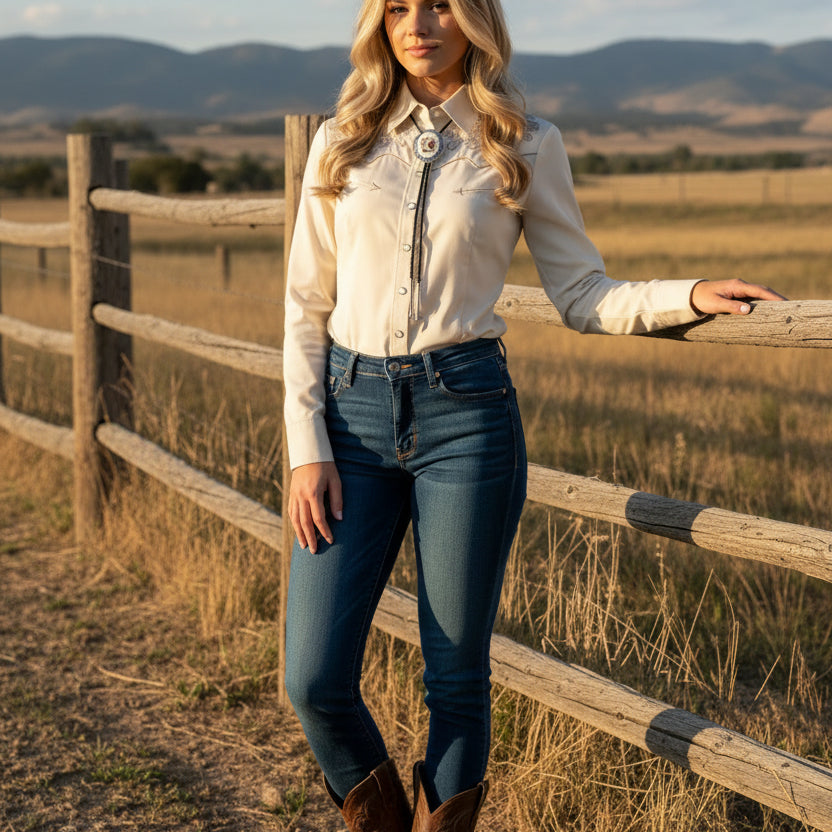 Vintage Hearts Playing Cards Bolo Tie- Western Deck of Cards Cowboy String Tie
