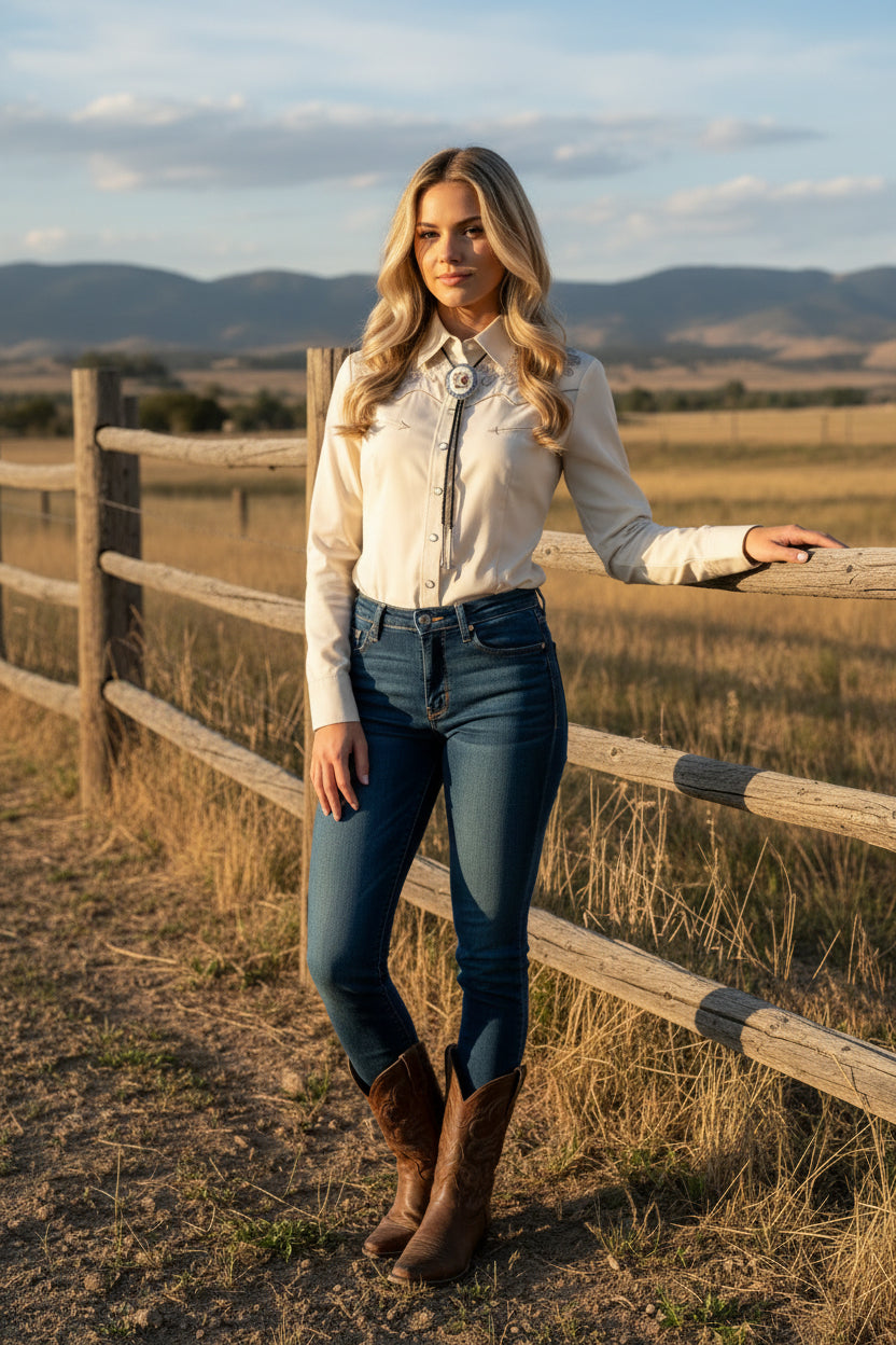 Vintage Hearts Playing Cards Bolo Tie- Western Deck of Cards Cowboy String Tie