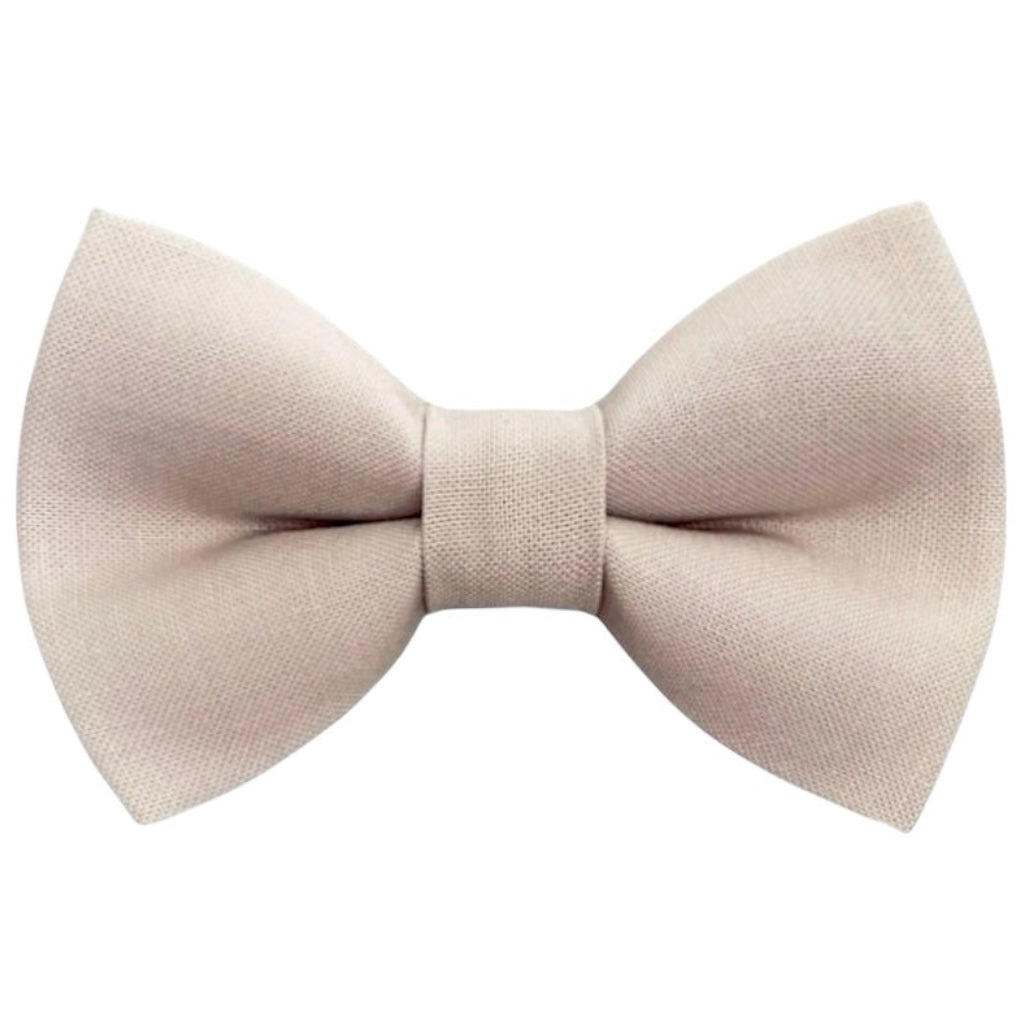 Almond Beige bow tie on a white background