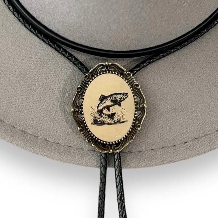 Fish bolo tie for men and women