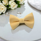 Buttercup Yellow Men’s Bow Tie for weddings, ring bearers and groomsmen.