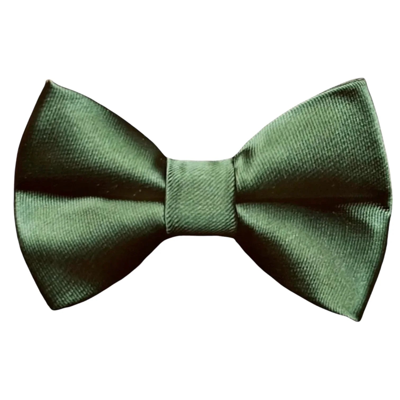 Olive green bow tie for men, weddings and groomsmen, on a white background