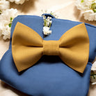 Mustard Yellow Bow Tie for weddings, ring bearers and groomsmen.