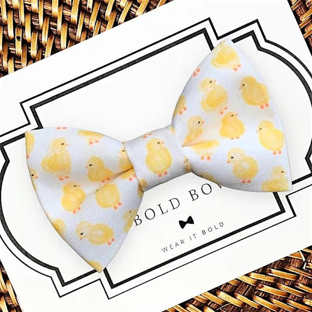 Easter Chick Dog bow tie or Cat bow tie for pet bowtie collar.