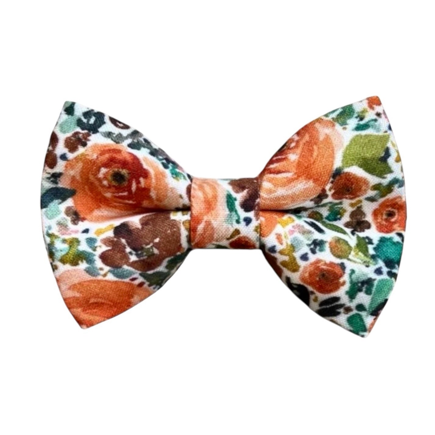 Sunset Floral Bow Tie- Bowtie for Men in Terracotta for weddings, groomsmen and ring bearers.