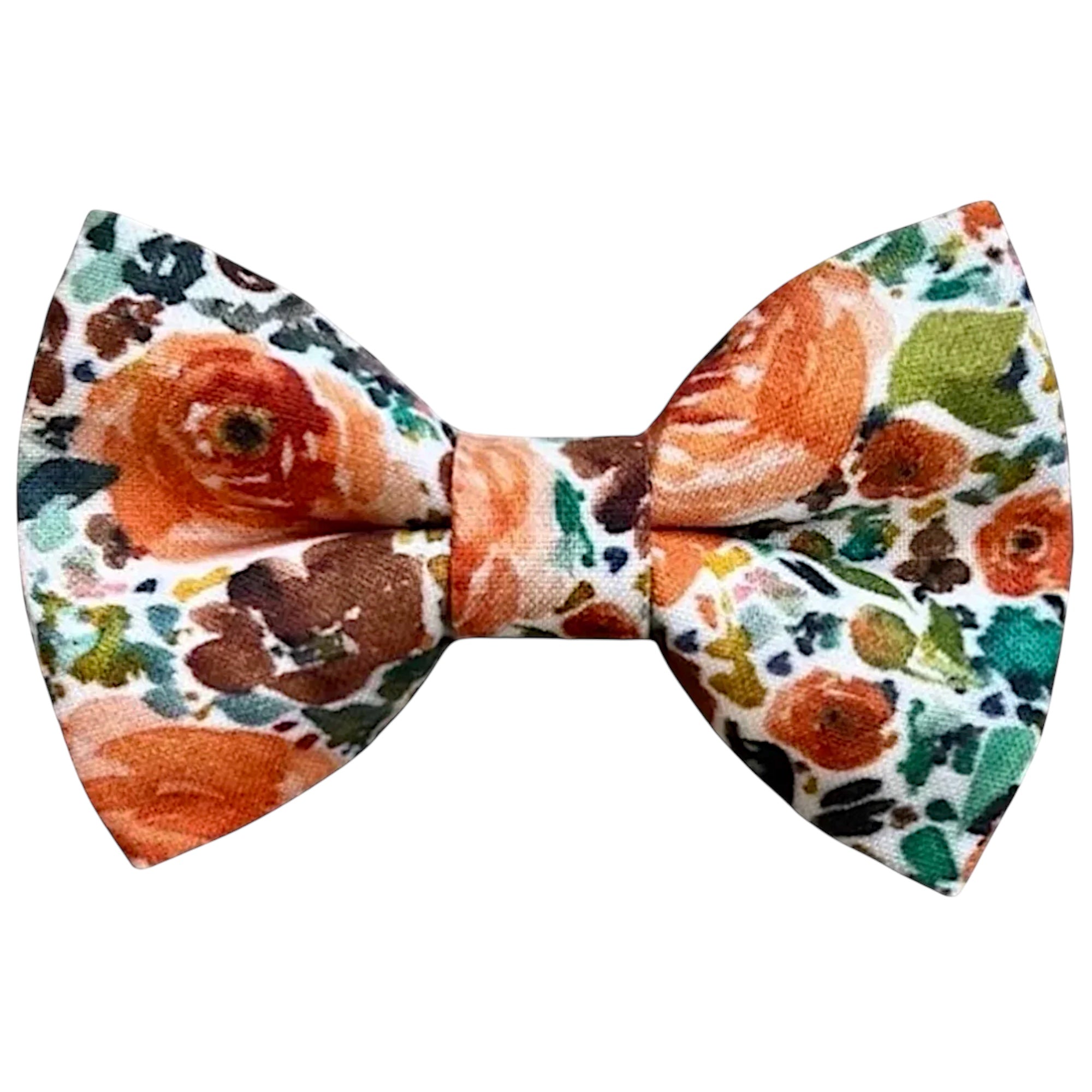 Sunset Floral Bow Tie- Bowtie for Men in Terracotta for weddings, groomsmen and ring bearers.