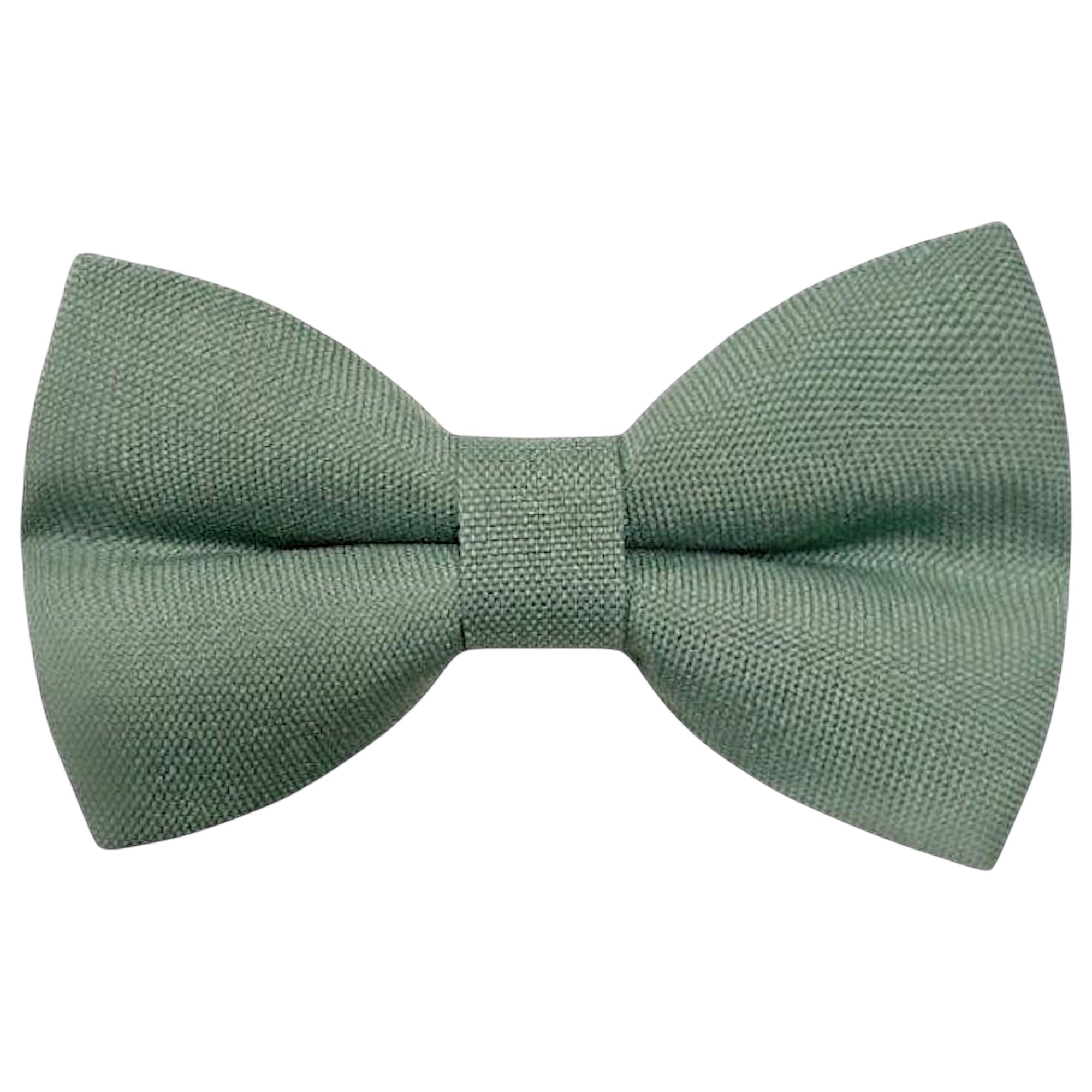 Dusty Sage Bow Tie- Mens Wedding Bowtie for groomsmen, ring bearers and groom.
