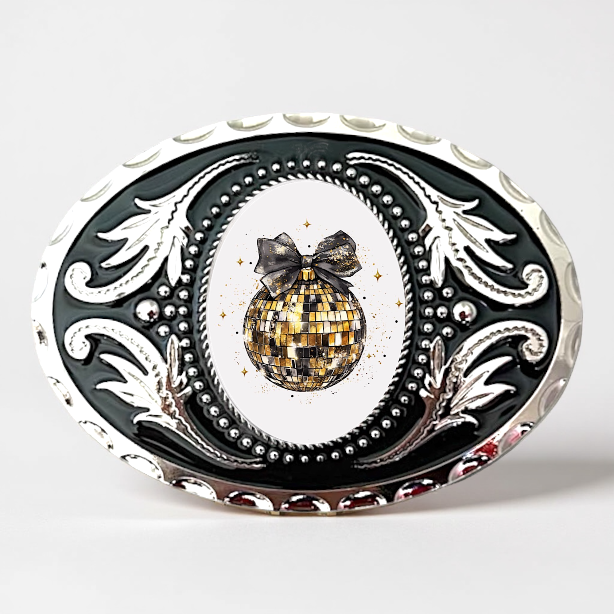 New Year’s Belt Buckle with Disco Ball, New Year’s Eve Accessory