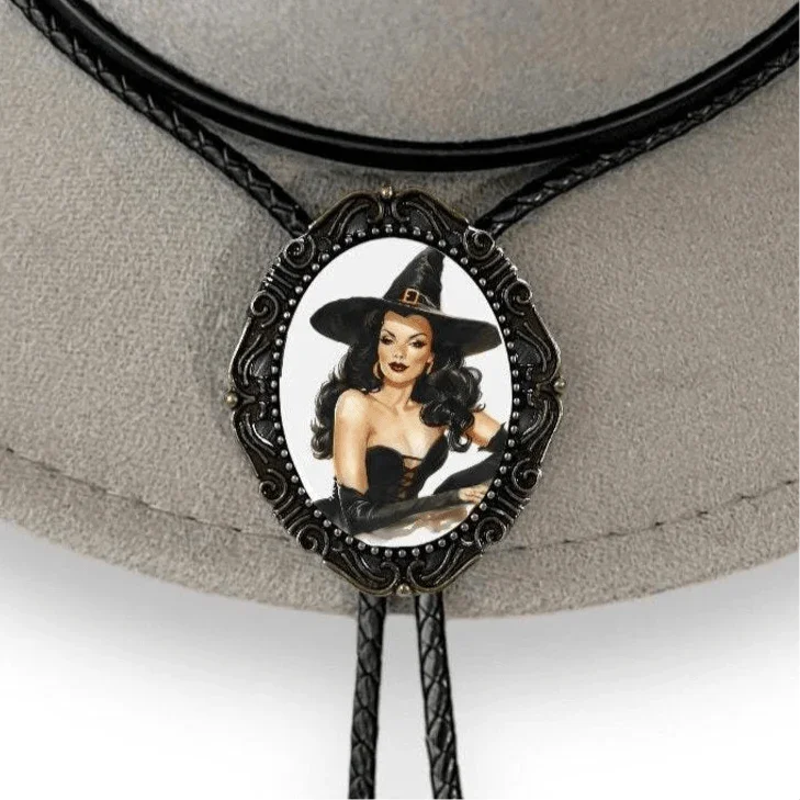 Witch Bolo tie for men groomsmen and wedding.