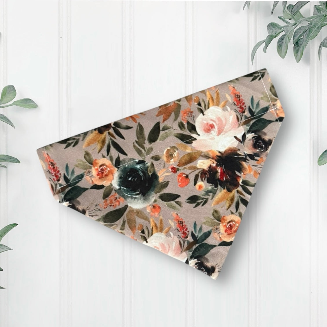 Floral Dog Bandana- Over the Collar dog wedding accessory