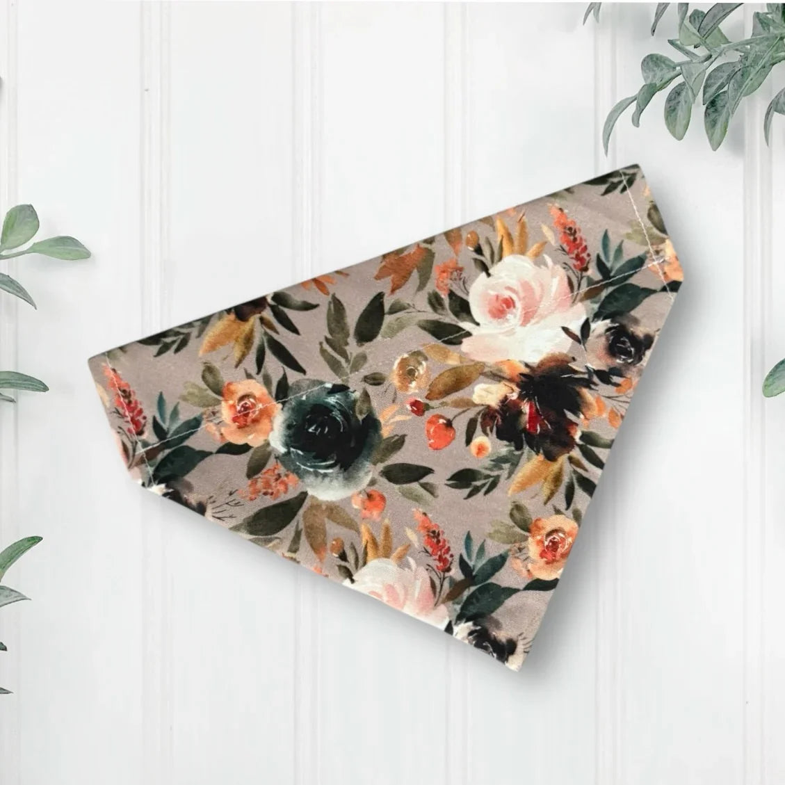 Floral Dog Bandana- Over the Collar dog wedding accessory
