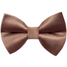 Neutral taupe bow tie for wedding, ring bearers and groomsmen.
