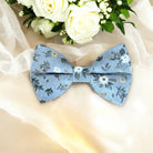 Blue Floral Bow Tie for ring bearers, groomsmen or groom.