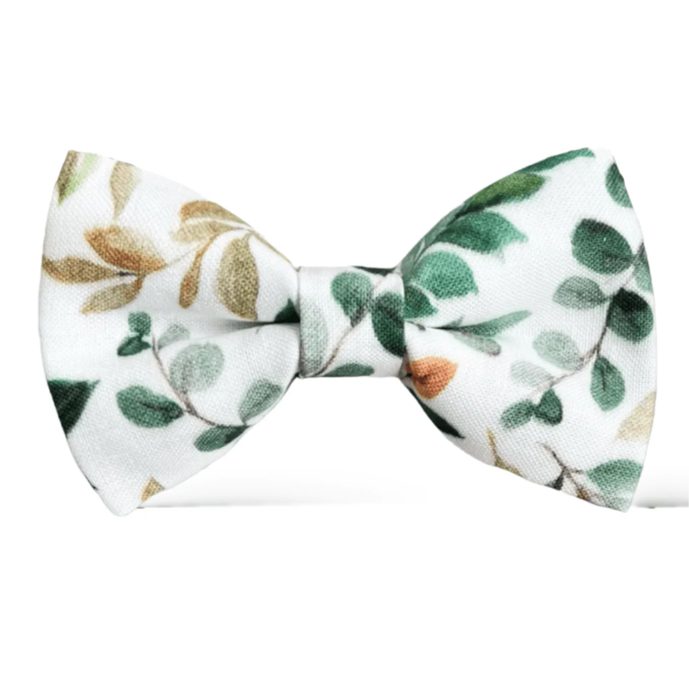 Green floral bow tie for men, weddings and groomsmen, on a white background
