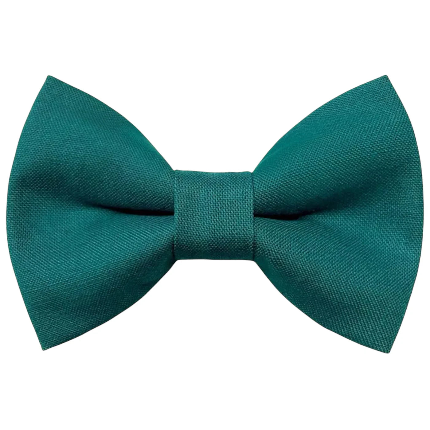 Teal bow tie for men, peacock weddings and groomsmen, on a white background