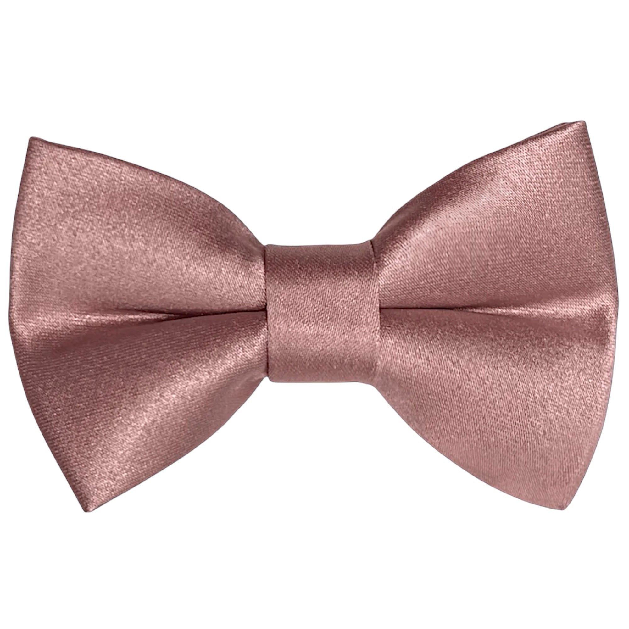 Satin Rose Gold Bow Tie for wedding, toddler, groomsmen and ring bearers.