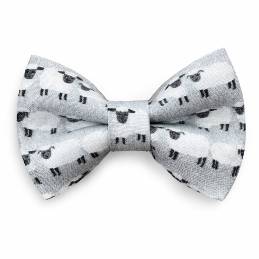 Gray and White Easter Bow Tie – Lambs | Men, Boys & Toddler Easter Bow Tie